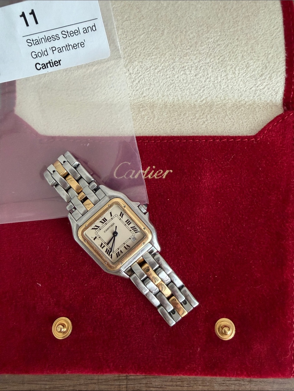 Authentic Cartier Panthere Two-Tone Watch Medium Size